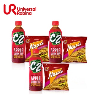 Promotion C2 Apple 355ml (3 bottles) and Nova Country Cheddar 40g (3 packs)