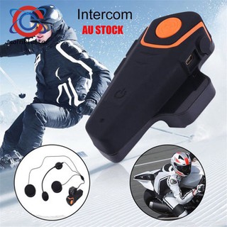 1/2Pcs Bluetooth Motorcycle Helmet Intercom Interphone 2.5mm/3.5mm Audio for Walkie Talkie MP3 GPS (2)