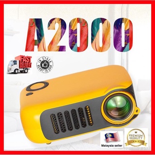 Available Transjee A2000 Portable Home Projector Multi-function Interface Mini Projector LED