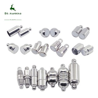 Rhodium Color Magnetic Clasps Stainless Steel (10 Pcs/Lot) (1)