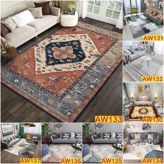 Anti Slip Modern Nordic Carpet Bohemian Style Geometric Pattern Area Rug Home Rug for Living Room Bedroom Floor Protection