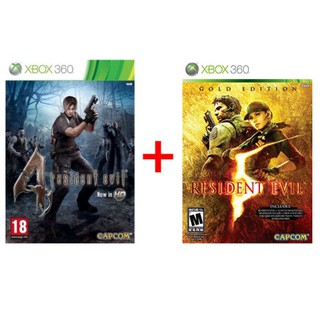 Xbox 360 Resident Evil 4 + Resident Evil 5 (Gold Edition) (1)