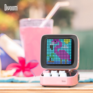 Divoom Ditoo Retro Pixel Art Bluetooth Portable Speaker Alarm Clock DIY LED Display Board New Year G