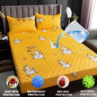 ◆Waterproof Mattress Protector Fitted Bedsheet Waterproof Bed Protector Mattress Cover FyQ0