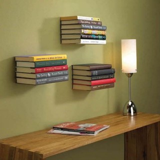 Wall Design Student Creative Hidden Invisible Book Shelf