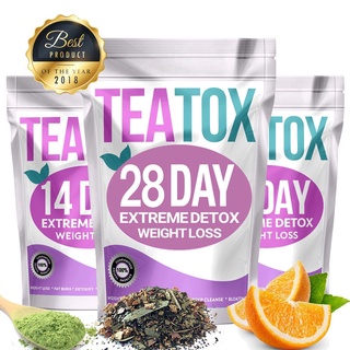 28 Days slimming Tea Fat Burning Mild Diet Detox Tea Reduce Bloating and Constipation to Lose Weight
