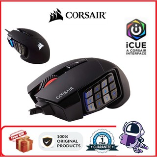 CORSAIR Scimitar PRO RGB Symphony Wired Gaming Mouse Customized Sensor 12000 Adjustable DPI Built-in Memory（Kraft paper box）