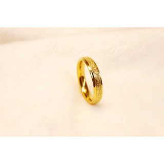 Couple ring stainless steel 18K Gold plated non tarnish hypo allergenic 1 pc.