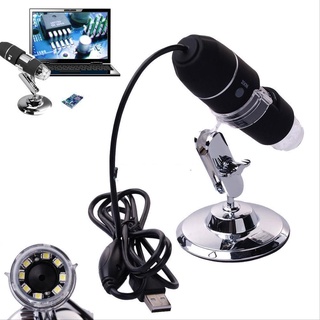 2MP 1000X 8 LED USB Digital Microscope Endoscope Zoom Camera Magnifier& Stand
