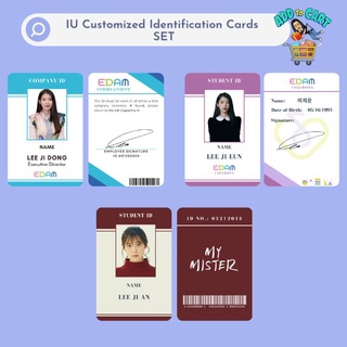 IU Customized Identification Cards SET