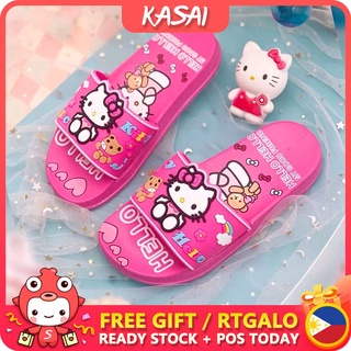 KASAI New Fashion slippers for kids girl on sale sandals Hello kitty cartoon slippers for kids girls (1)