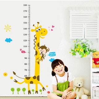 IDA Wallpaper Giraffe Height Animal Children's Room Removable Wall Sticker