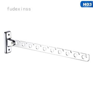 fudexinss 1 Pc Stainless Steel Folding Wall Mount Hanger Retractable Clothes Drying Rack