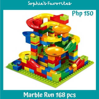 168pcs Marble Run Race Track Maze Educational Toys Building Blocks