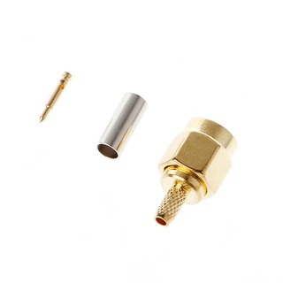 10 Pcs SMA Male Plug Crimp RG174 RG316 LMR100 Cable RF Connector