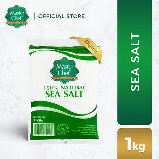 (KOSHER) Master Chef 100% Natural Sea Salt 1kg (Vegan,Keto Seasoning,Non-Iodized,Mixed Coarse/Fine)