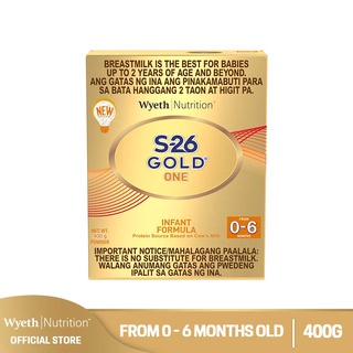 S-26 GOLD® ONE Infant Formula for 0-6 Months, Box 400g
