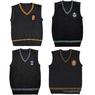 Men's Harry Potter Vest Hufflepuff Ravenclaw Slytherin Gryffindor Sweater Sleeveless Vest