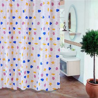 Bathroom Waterproof Shower Curtain 180CM X180cm With Hook Random Design (2)