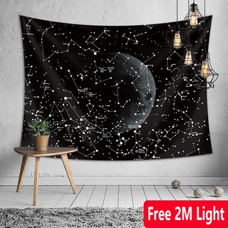 Promotion Free 2M Fairy Light Bohemia Mandala Wall Hanging Tapestry Wall Decoration for Home