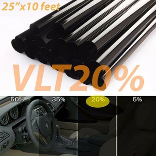 50cm*3m 20% VLT Black Pro Car Home Glass Window Tint Tinting Film Roll (1)