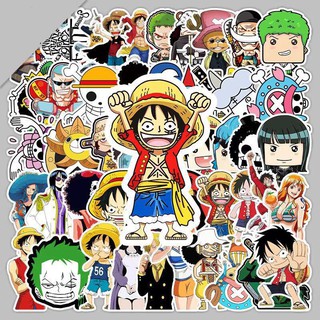 xs319-50 pcs One Piece Graffiti Waterproof Sticker