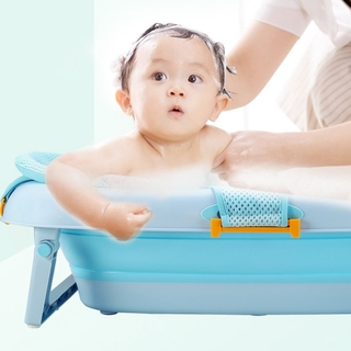 【HSU】Baby T-bath bath net baby bath mat net pocket newborn bath bed suspension mat bathing net (3)