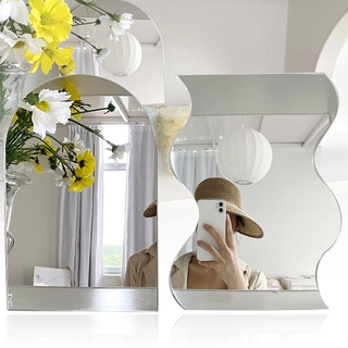 Acrylic Mirror Sheet Irregular Edge Desktop Mirror for Makeup, Decorative Furniture Craft Projects