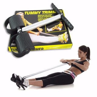 Tummy Strength Trimmer Pull Up Bar Slimming Pedal Body Shaper (Black)