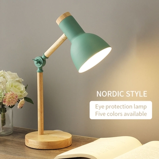 Nordic Wooden Base Study Lamp Desk Lamp Modern Minimalist Table Lamp Led Lamp Desk (1)