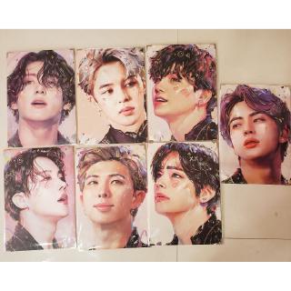 Spot BTS bulletproof youth group photo frame kildren oil painting new peripheral (1)