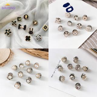 10Pcs Prevent Accidental Exposure Buttons Brooch Pins Badge