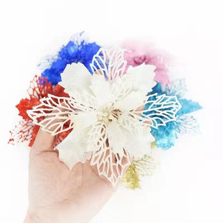 Christmas flower wedding banquet holiday valentine decoration artificial flower (high quality 10pcs)