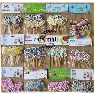 [Sun Mall] 24pcs Cupcake Toppers Cake Topper Toothpick Party Supplies Decorations WHOLESALE!
