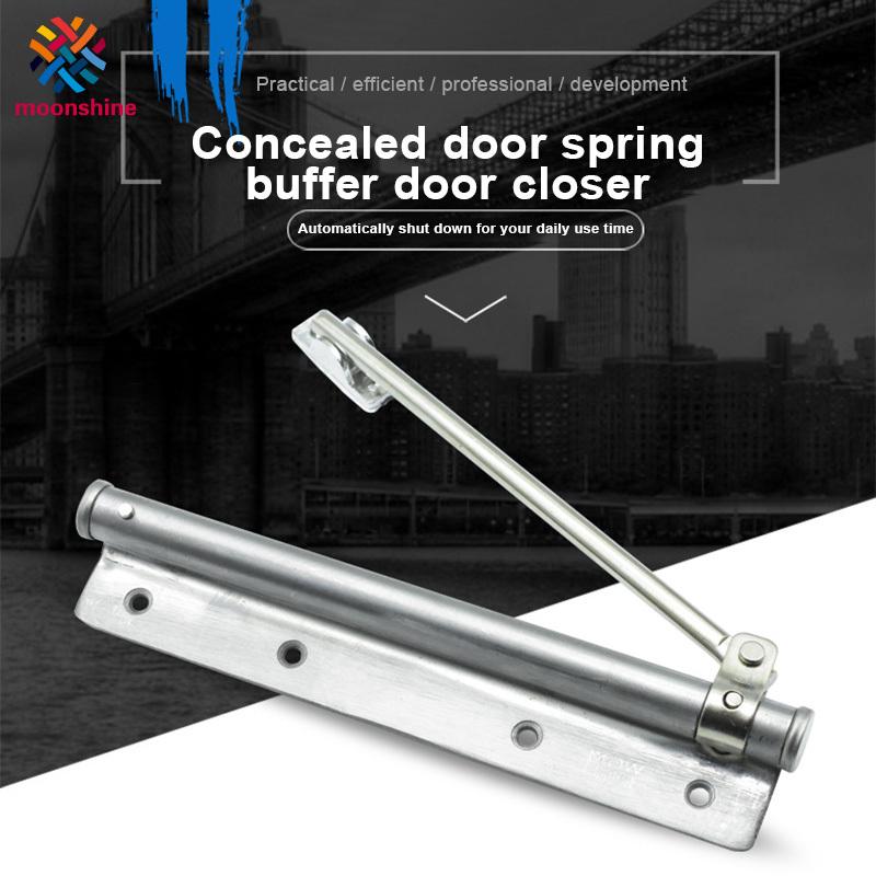 Automatic Door Closer Stainless Steel Spring Buffer Durable/Automatic Door Self-Closing Hinge/No slotting Punching Free Door Closer (1)