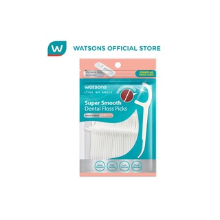 Watsons Love my Smile Super Smooth Dental Floss Pick Round Thread 50S