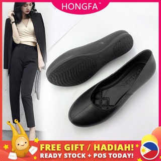 Shuta Girl's shoes Black Kids School Shoes Work Office Shoes High quality rubber cod hf225