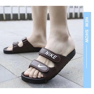 (jicpk) new 2021 Nikee DUO doble strap Buckle slide Slipper for men