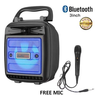 119 Mini Portable Wireless Bluetooth Karaoke Speaker with FREE MICROPHONE