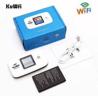 KuWFi pocket wifi Mobile Router 150Mbps Wireless Router Portable Mobile WiFi/Hotpot 3G/4G LTE Routers Unlocked Global Sim Card TDD/FDD Router With SIM Card&TF Card Slot for outdoor/travel (9)