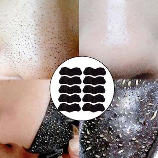 10PCS Bamboo Charcoal Blackhead Remover Deep Nose Pore Cleansing Strip Nose Sticker Pig Nose Mask Pore Strip Deep Clean