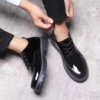 Men's Security / Police Shoes Shuta Black security guard shoes mens utility shoes