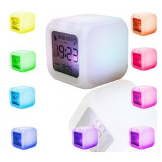 2.7" LED 7 Color Changing Digital Clock - White GMPLCE