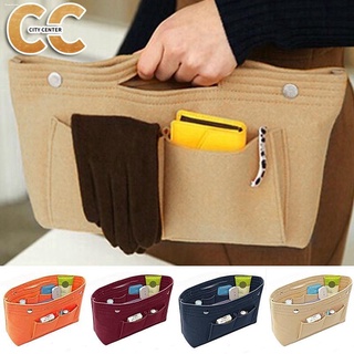 Travel Accessories▧△【Ready Stock】Women Portable Felt Fabric Purse Handbag Organizer Bag