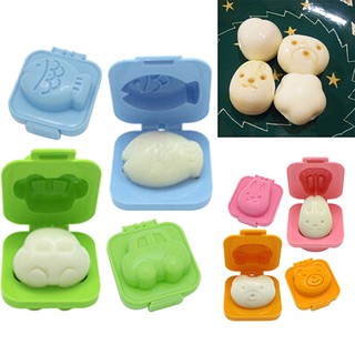 BK✿2x Cute Cartoon Boiled Egg Rice Mold Bento Maker Sandwich Cutter Kitchen Tools