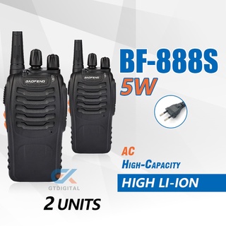 Baofeng BF-888S Walkie Talkie Set of 2 Two-Way Radio 5W 16CH UHF Transceiver Long Range FM Radio COD