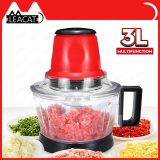 Ready Stock【 Leacat 】 3L Electric Household Multifunctional Meat Grinder+Euro Converter