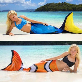 Women Mermaid Tail Swimmable Monofin Tail Costumes Flippers