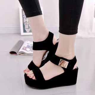New korean style wedge sandals.for women ladies Wedge heel sandals women summer new style thick-sole