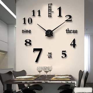 Onhand! Mini DIY Wall Clock Modern Design Acrylic Clocks